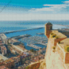 Alicante Santa Barbara Castle Diamond Painting