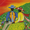 Black Couple Art Diamond Painting