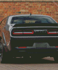 Black Dodge Challenger Hellcat Redeye Diamond Painting