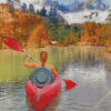 Canoe Girl Diamond Painting