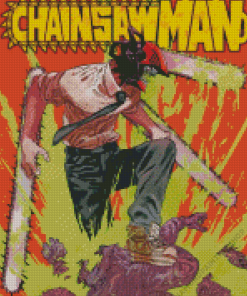 Chainsaw Man Poster Diamond Painting