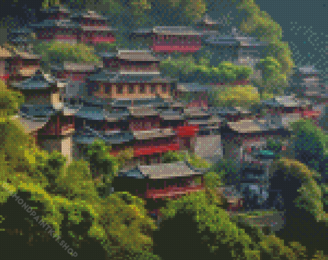 Chinese Village Diamond Painting