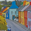Colorful Buildings In Kenmare Ireland Diamond Painting