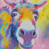 Colorful Donkey Animal Diamond Painting
