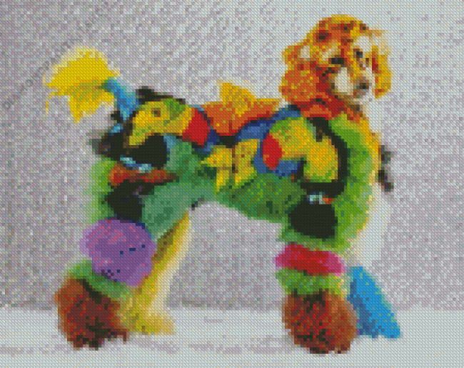 Colorful Poodle Diamond Painting