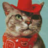 Cool Cat In Hat Diamond Painting