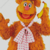 Fozzie Holding Banana Diamond Painting