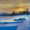 Frozen River In Muskoka Diamond Painting