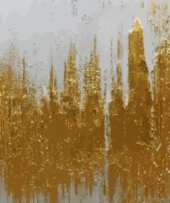 Grey And Golden Art Diamond Painting