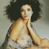 Laura San Giacomo With Curly Hair Diamond Painting