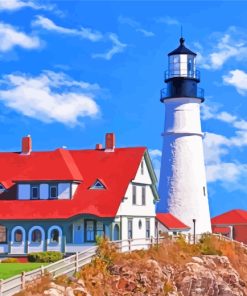 Maine Lighthouse Diamond Painting