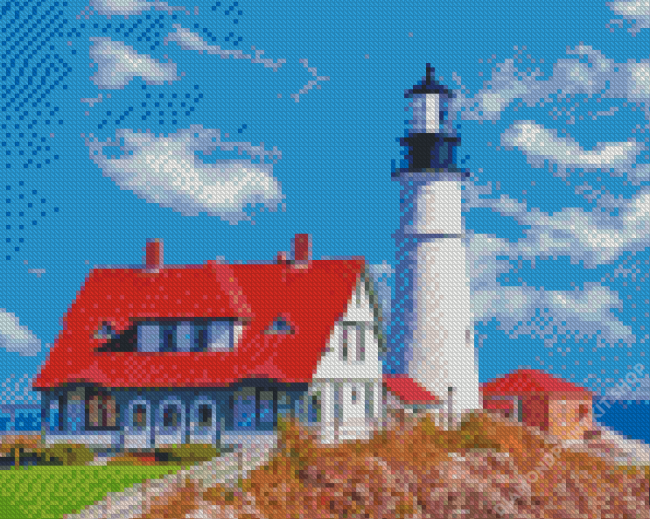 Maine Lighthouse Diamond Painting