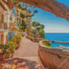 Monaco Seaside Buildings Diamond Painting