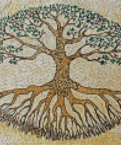 Mosaic Tree Of Life Diamond Painting