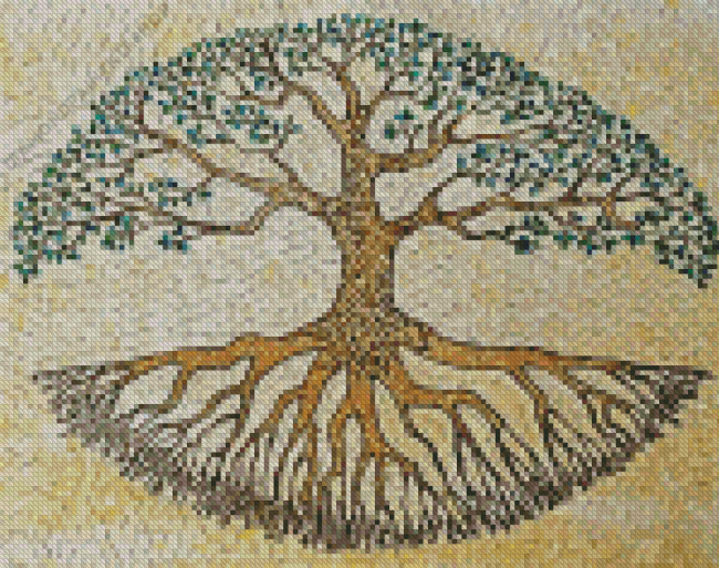 Mosaic Tree Of Life Diamond Painting