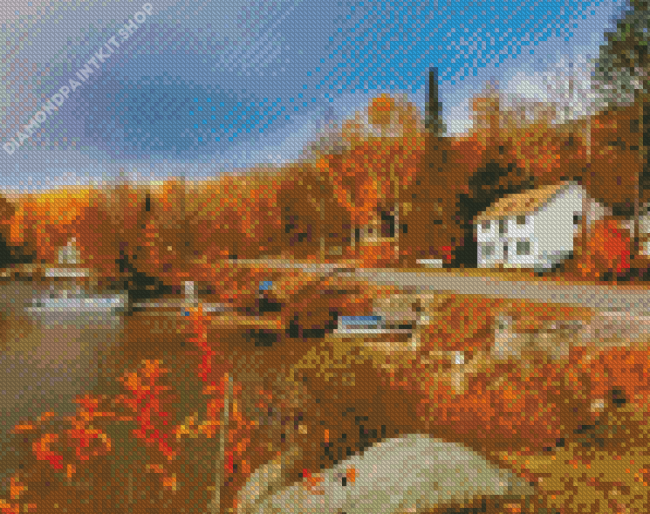 New Hampshire At Fall Diamond Painting