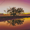 Nudgee Beach Sunset Diamond Painting