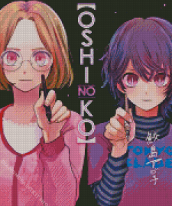 Oshi No Ko Anime Poster Diamond Painting