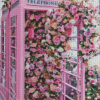 Pink Flower Phone Box Diamond Painting