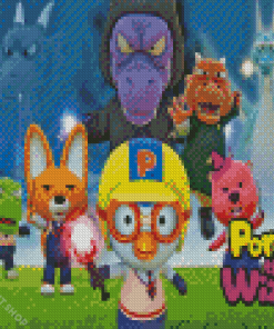 Pororo The Little Penguin Anime Diamond Painting