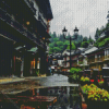 Rainy Day In Ginzan Onsen Diamond Painting