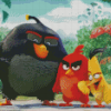 Red Bomb And Chuck From The Angry Birds Diamond Painting