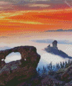 Roque Nublo And Arch Gran Canaria Diamond Painting