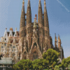 Spanish Church Sagrada Familia Diamond Painting