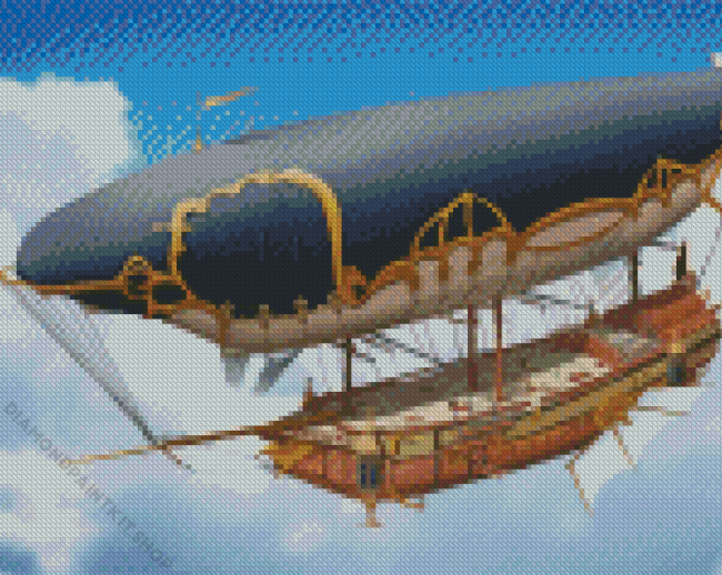 Steampunk Airship Diamond Painting