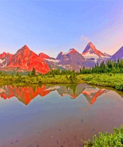 Sunset Mt Assiniboine Provincial Park Diamond Painting