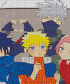 Team 7 Naruto Diamond Painting