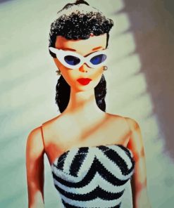 Vintage Barbie With Glasses Diamond Painting