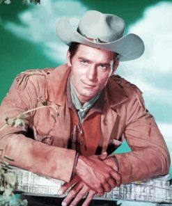 Western Clint Walker Diamond Painting