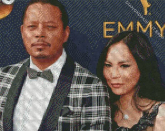 Actor Terrence Howard And His Wife Diamond Painting