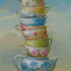 Aesthetic Tea Cups Diamond Painting