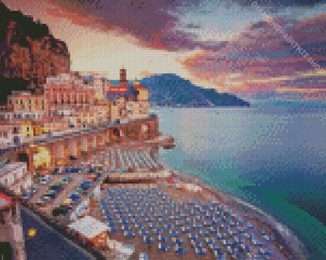 Atrani Town In Italy Diamond Painting