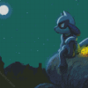 Cool Riolu Diamond Painting