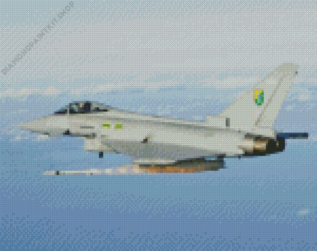 Flying Eurofighter Typhoon Diamond Painting