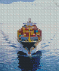 Freighter Ship Diamond Painting