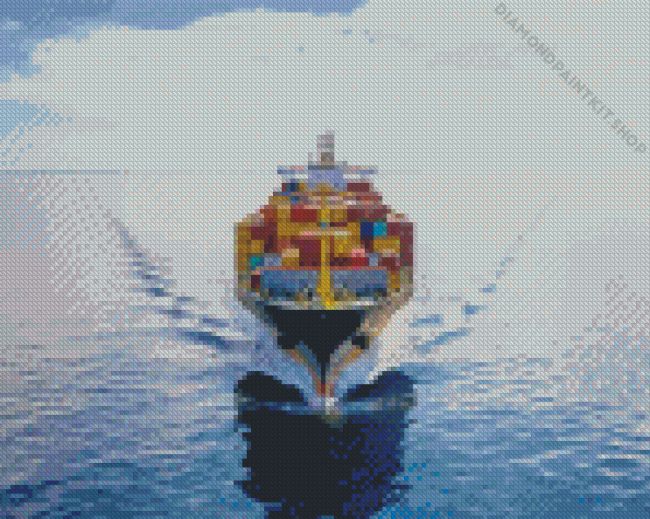 Freighter Ship Diamond Painting