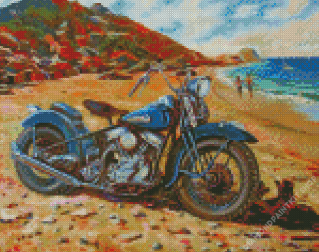 Harley Davidson Bike Diamond Painting