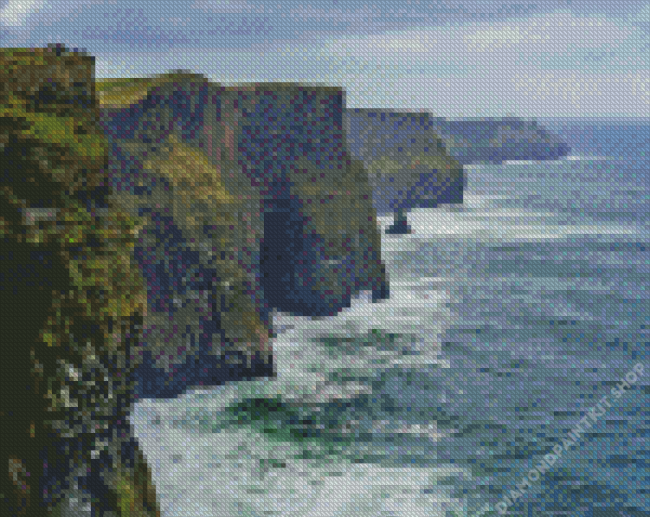 Ireland Coastline Cliffs Of Moher Diamond Painting