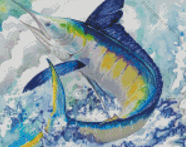 Marlin Fish Art Diamond Painting