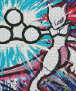 Mewtwo Art Diamond Painting