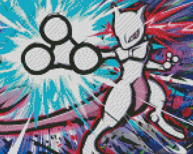 Mewtwo Art Diamond Painting