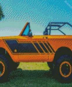 Orange Scout II Car Diamond Painting