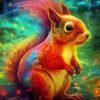 Squirrel Rainbow Diamond Painting