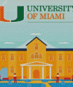 University Of Miami Poster Diamond Painting