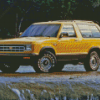 Yellow 1972K5 Blazer By Chevrolet Diamond Painting