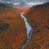 Adirondack Mountains In Autumn Diamond Painting